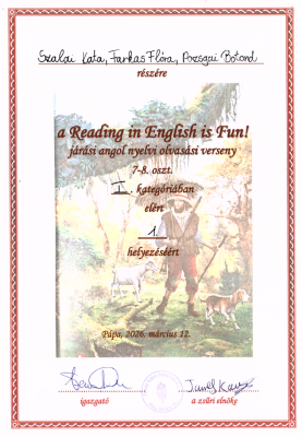 Járási angol nyelvi olvasási sikereink